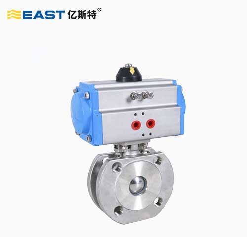 E302不锈钢气动球阀（对夹）